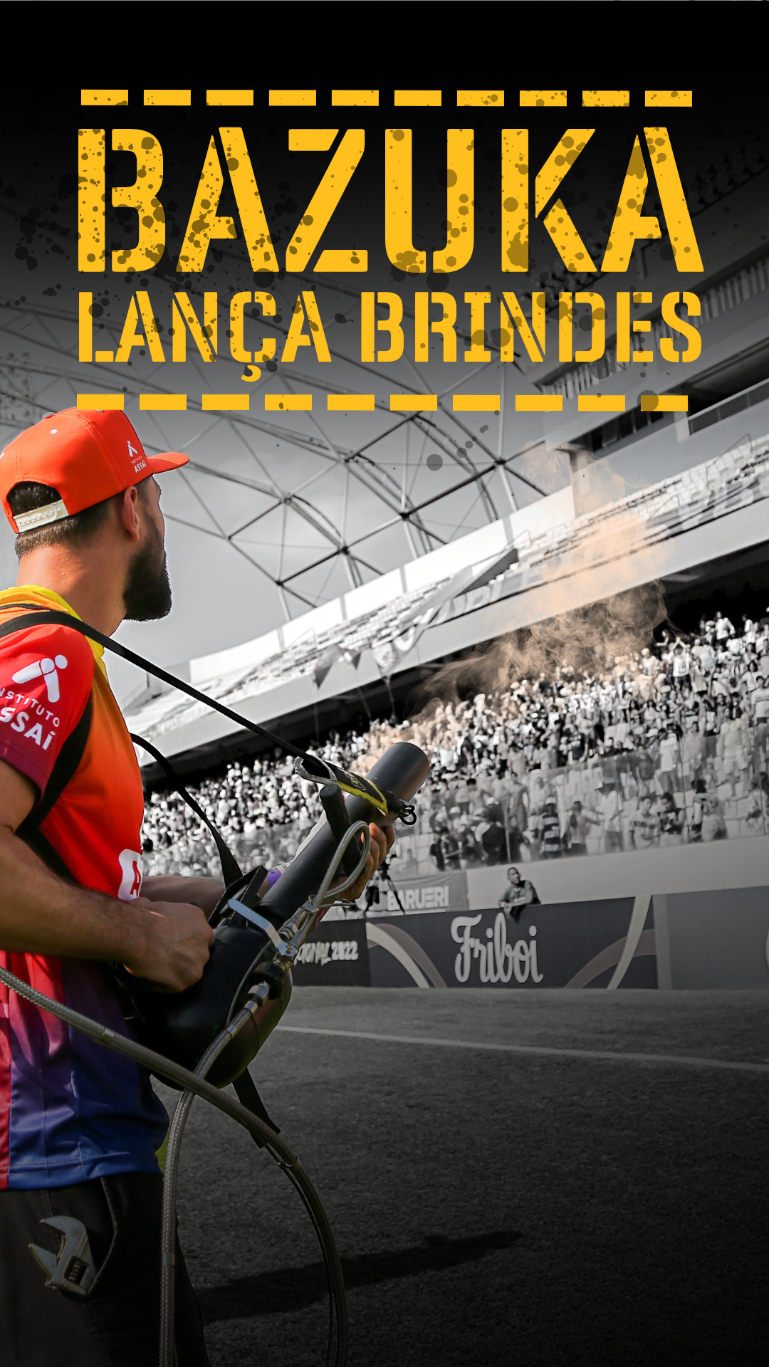 Bazuca Lança Brindes tecnologia para eventos e feiras