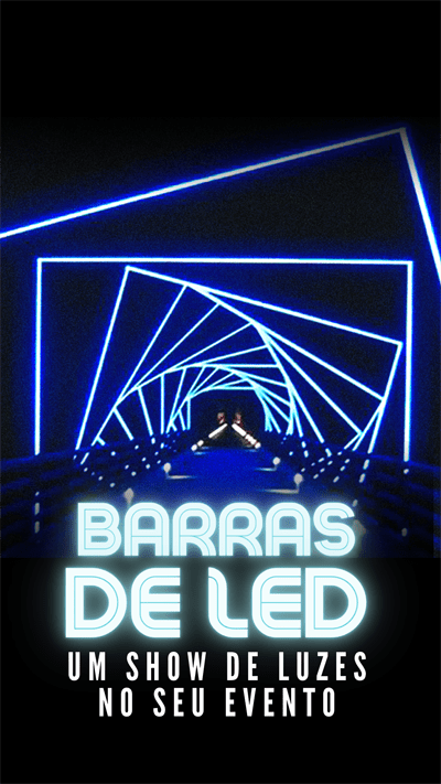 barras de led tecnologia para eventos e feiras