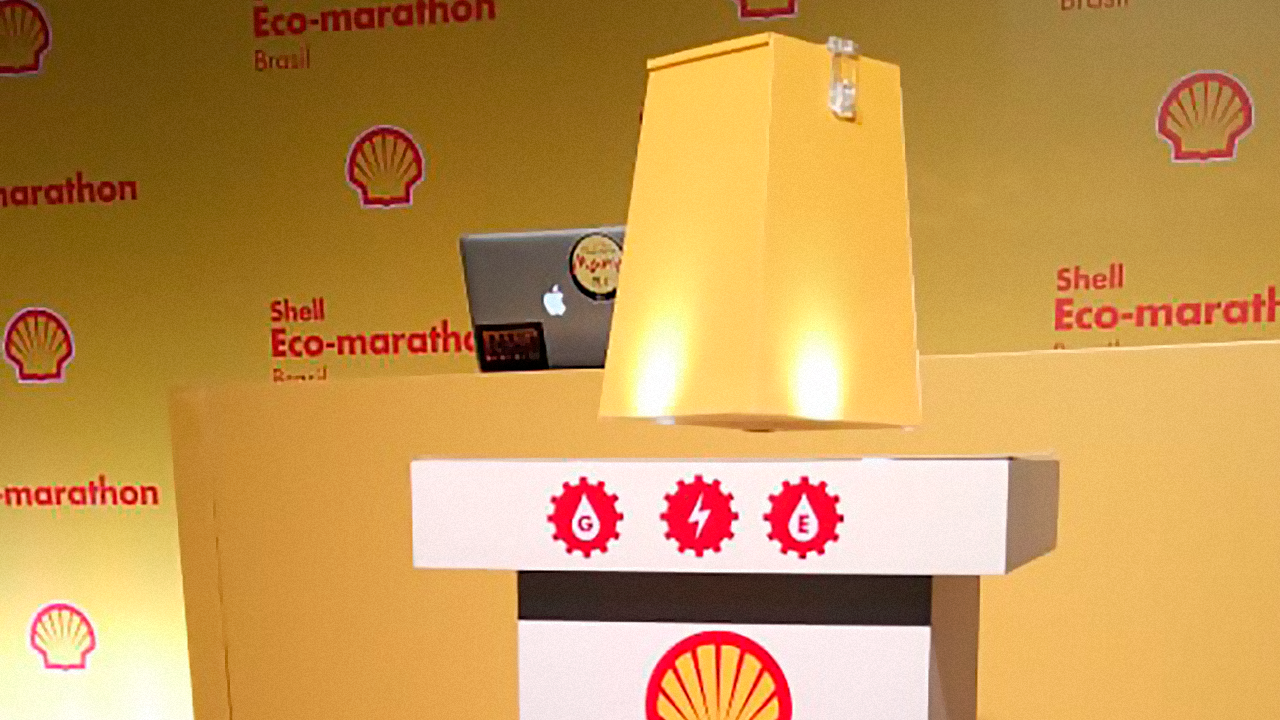 Display Flutuante chama atenção no Shell Eco-Marathon